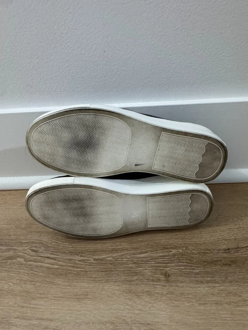 Black Bonavi Platform Slip-On Sneakers — Size 38